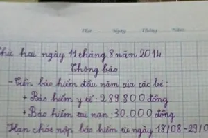 Sao lại bắt các cháu viết như thế này? 