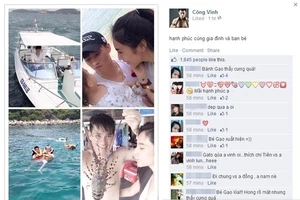 Công Vinh bất ngờ khoe ảnh con gái trong chuyến du lịch biển