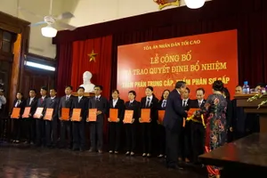 Bổ nhiệm 169 thẩm phán cho các tỉnh phía Bắc