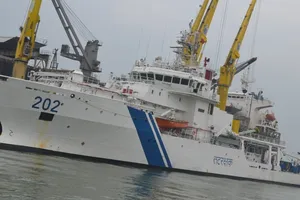 Tàu lực lượng bảo vệ bờ biển Ấn Độ cập cảng Đà Nẵng