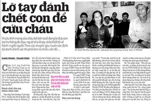 Vụ đánh chết con cứu cháu: Khởi tố tội giết người trong trạng thái kích động mạnh