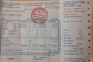 Choáng váng vì tiền nước tăng đột biến
