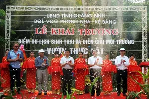 VQG Phong Nha-Kẻ Bàng khai trương điểm du lịch sinh thái rộng 40ha