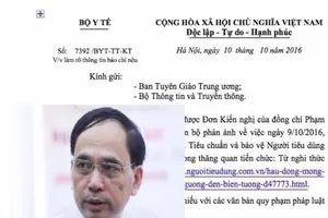 Bộ Y tế gửi công văn về clip Vụ trưởng bị tố hầu đồng