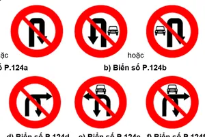 Từ 1-11: Thay đổi biển giao thông cấm rẽ, quay đầu xe