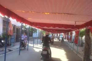 Dựng rạp làm đám trên đường bị phạt đến 6 triệu đồng