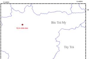 Quảng Nam: Động đất ở khu vực sông Tranh