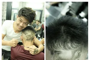 Khi Tiến Dũng được khắc họa trên tóc