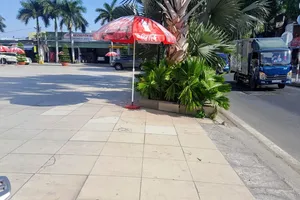 Đoạn vỉa hè trên đường Nguyễn Kiệm được giải tỏa