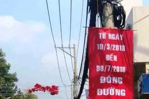 Tạm ngưng lưu thông trên đường Võ Văn Ngân 