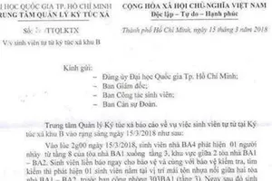 Nữ sinh viên rơi từ tầng 8 ký túc xá ở Thủ Đức