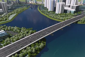 30-5, thông xe cầu qua đảo Kim Cương