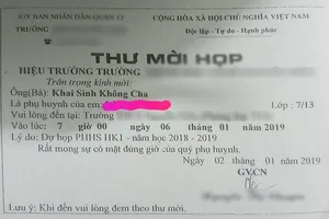 “Khai sinh không cha” và những kiểu thư mời gây ức chế