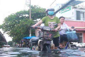 Chú ý an toàn điện khi có triều cường