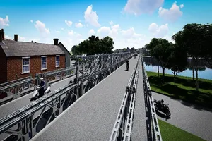 Chính thức khởi công cầu sắt An Phú Đông