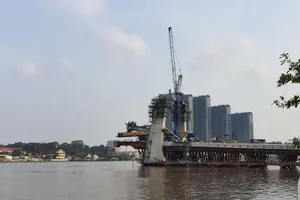 Cận cảnh cầu Thủ Thiêm 2 sắp hoàn thành