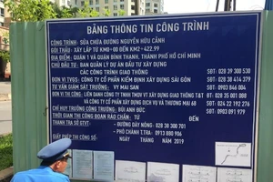 Nhà thầu thi công đường Nguyễn Hữu Cảnh bị xử phạt