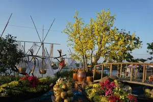 Đảm bảo an ninh trật tự khu vực Chợ hoa Tết