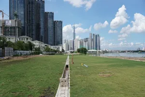 View 'hút mắt' phía trên ga Ba Son