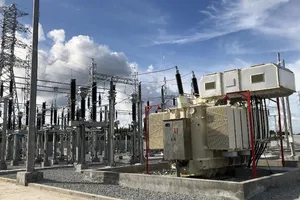 Đóng điện dự án 110kV giải phóng năng lượng điện gió tại tỉnh Cà Mau