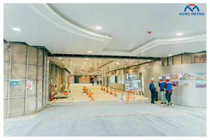 Cận cảnh ga Khu Công nghệ cao của metro số 1