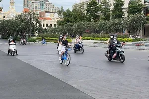 TP.HCM: Hơn 60.000 lượt đi xe đạp công cộng sau 1 tháng triển khai