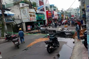 TP.HCM: Đã tái lập điện cho hơn 100 hộ dân ở phường 8, quận Tân Bình 