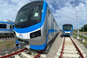 17 đoàn tàu metro đã về tới depot Long Bình, TP Thủ Đức