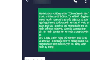 Đi Grab có thể yêu cầu tài xế 'giữ im lặng'