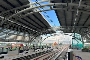 Nhà ga kiểu mẫu của tuyến metro số 1 sắp hoàn thành