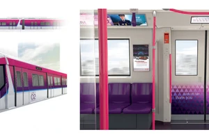 Lộ diện hình ảnh đầu tiên của tàu metro số 2