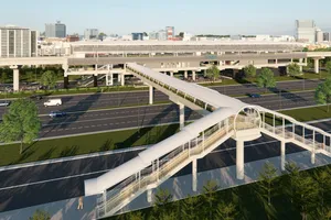 Bổ sung thang máy cho cầu bộ hành tuyến metro số 1