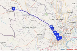 1 tuyến xe buýt từ TP.HCM - Mộc Bài ngưng hoạt động