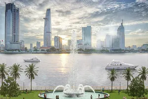 Lộ diện hình ảnh đài phun nước ở công viên bờ sông Sài Gòn