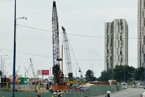 Bên trong đại công trường dự án nút giao An Phú, TP Thủ Đức