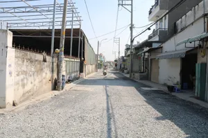 Diện mạo mới của đường An Phú Đông 35 sau khi sửa chữa