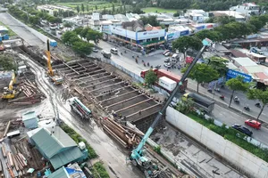 Tăng tốc dự án Nguyễn Văn Linh - Nguyễn Hữu Thọ, thông xe 1 nhánh hầm chui trong tháng 8