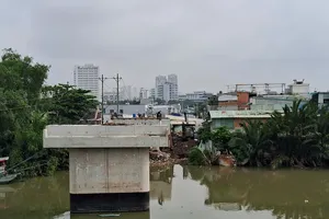 Cầu Rạch Đỉa, huyện Nhà Bè sẽ hoàn thành vào tháng 12-2024