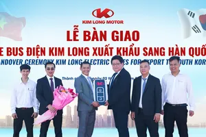 Kim Long bàn giao xe buýt điện sang thị trường Hàn Quốc