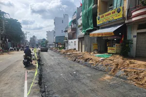 Đường Chu Văn An ở TP.HCM dần lộ diện