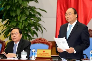 Thủ tướng Nguyễn Xuân Phúc phát biểu tại buổi làm việc. Ảnh: VGP