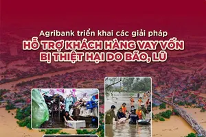 Agribank triển khai chính sách giảm lãi suất cho vay hỗ trợ người dân khắc phục hậu quả bão, lũ