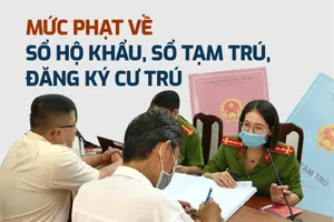 4 mức phạt về sổ hộ khẩu, sổ tạm trú, đăng ký cư trú mới nhất
