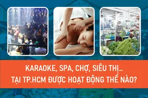Karaoke, spa, chợ, siêu thị… tại TP.HCM được hoạt động ở cấp độ dịch nào?