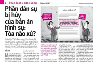 Vụ hủy phần dân sự của bản án hình sự: Cần giải quyết theo thủ tục tố tụng hình sự