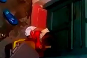 Bé hai tuổi gào khóc, nhặt rác ăn khi bị cô cho đứng ngoài