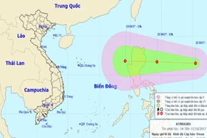 Họp khẩn chống lũ, áp thấp lại tiến vào biển Đông