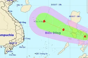 Dự báo bão giật cấp 12 hướng vào biển Đông