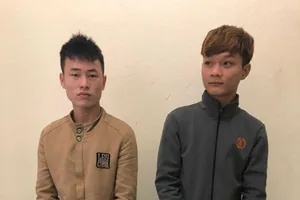 Hai thanh niên giật túi xách trong đêm ra đầu thú