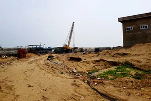 Công trình lấn sông Mã cả ngàn mét vuông 